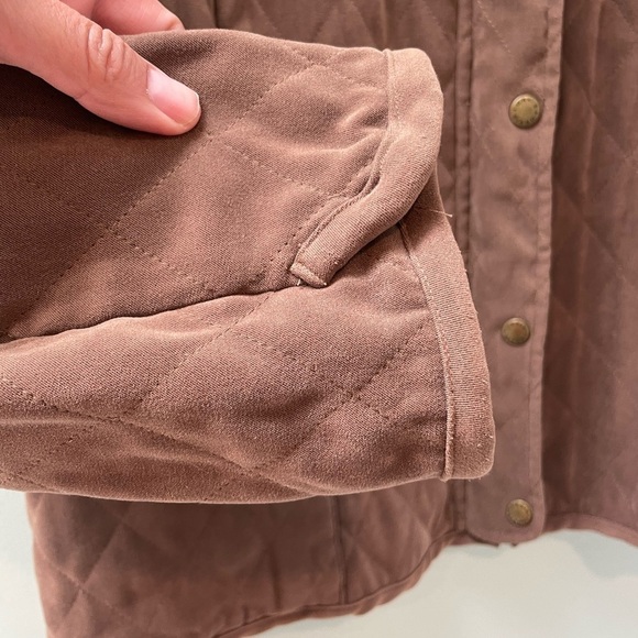 Ladies Vintage Orvis Quilted Brown Bomber Hunting Old English Countryside Jacket - Picture 4 of 10